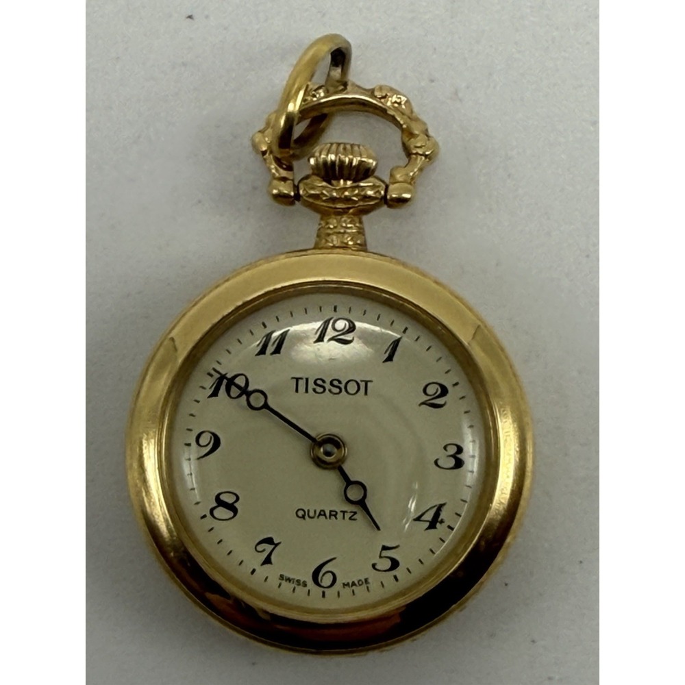Tissot 029210 Pendant Watch New Battery Bird Floral Ladies 21MM Swiss Made